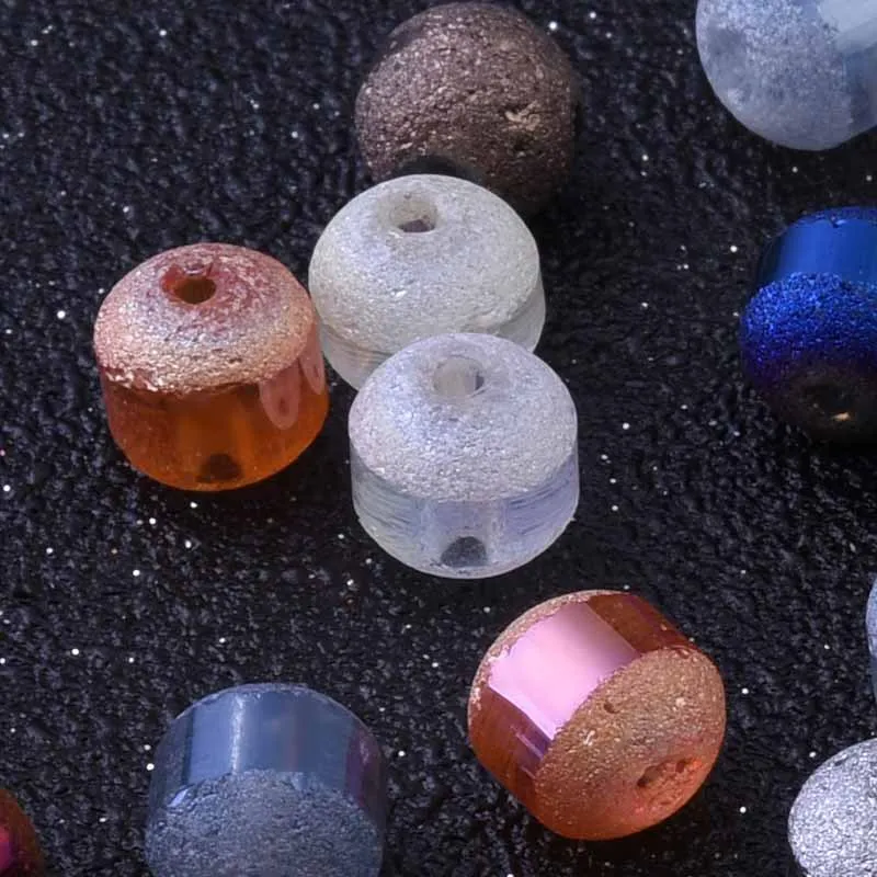 20 шт./лот разноцветные стеклянные бусины с имитацией кристаллов 6 мм матовые