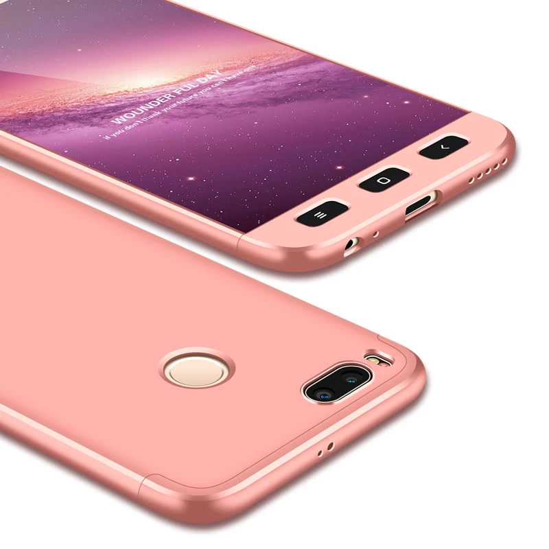Aikewu for XiaoMi Mi A1 Case 5x Cover 3 in 1 Design Shock-proof Hard PC Matte Back Capa |