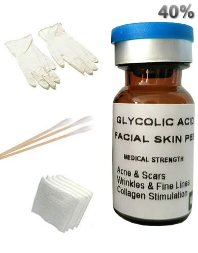 

5ML Hot 40% Glycolic Acid Peel for Acne, Scars, Age Spots & Lines Free Shipping