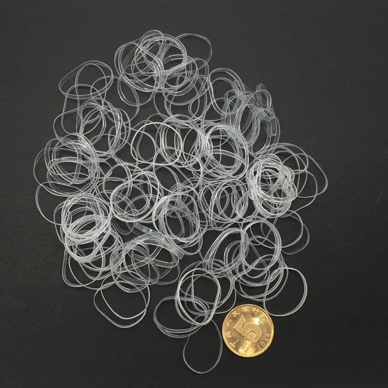 2000 штук упак. резиновая Веревка Держатель для хвоста эластичные резинки волос