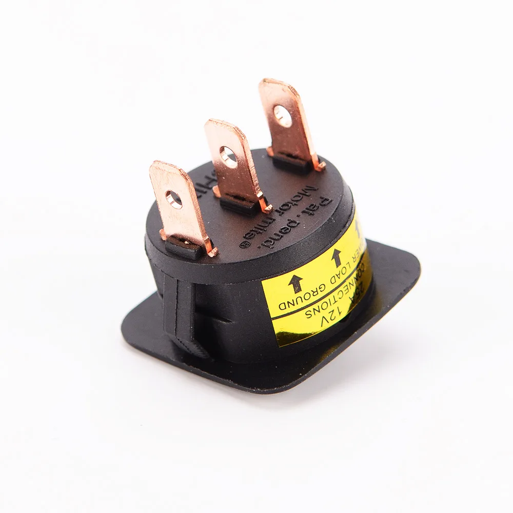 1 шт 12V 25A универсальный переключатель преобразования с индикатором работы автомобильный переключатель thumb switch(красный/синий/зеленый/желтый