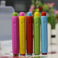 5 pcslot new safe dustless chalk holder pen colorful chalk clip for teacher porta tiza blackboard chalkboard school supplies