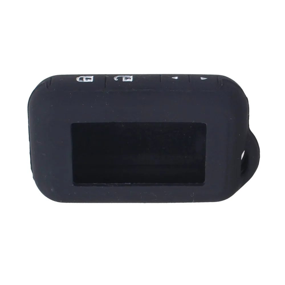 Dandkey ключ крышка starline E60 силиконовый чехол для Starline E60/E90/E61 ЖК-дисплей с подкладкой автомобиль дистанционного 2-полосная ЖК-дисплей силиконовый чехол - Количество кнопок: BLACK