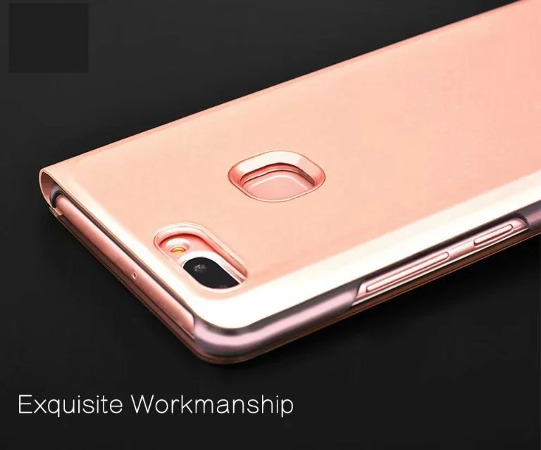 Чехол для Huawei P умный чехол FIG LX1 L21 флип окошко покрытие зеркальная подставка