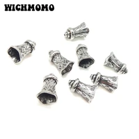 new 10pcsbag 17mm retro plated zinc alloy flowers shape beads tassels end cap charms for diy earring jewelry accessories
