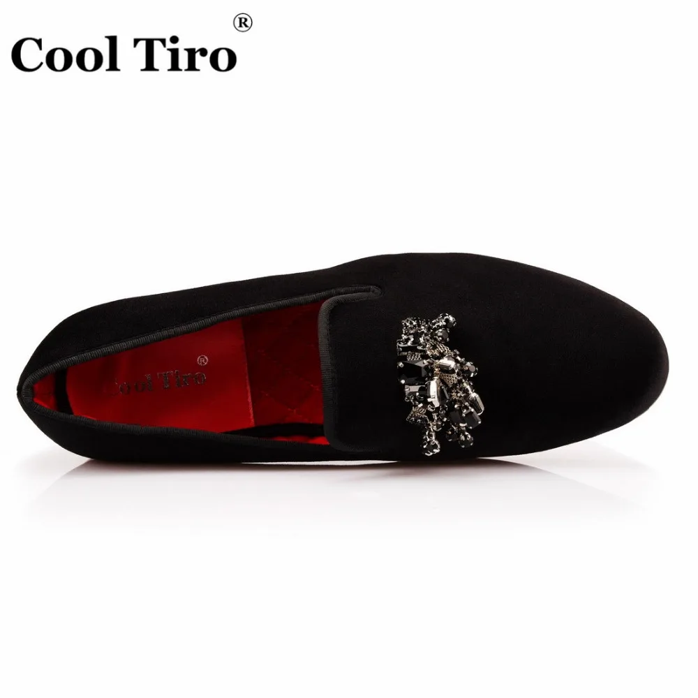 Мужские мокасины с кисточками и кристаллами бархатная тапочка | Обувь