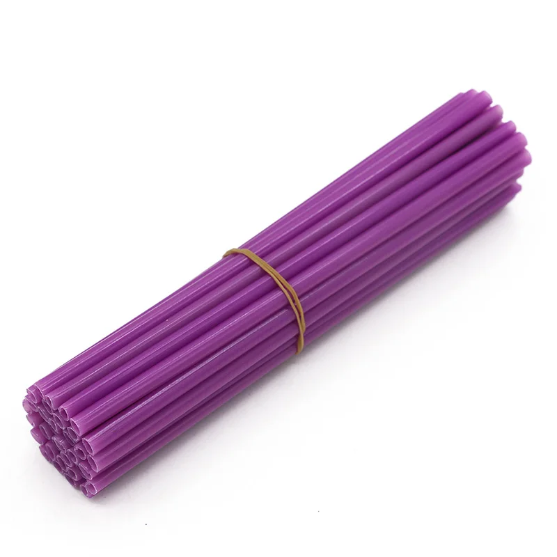 Purple 36 шт. Велосипедное колесо со спицами, Красочные защитные диски для мотокросса, чехлы для внедорожных велосипедов, защитный комплект для обертывания мотоцикла, велосипеда - Цвет: Purple