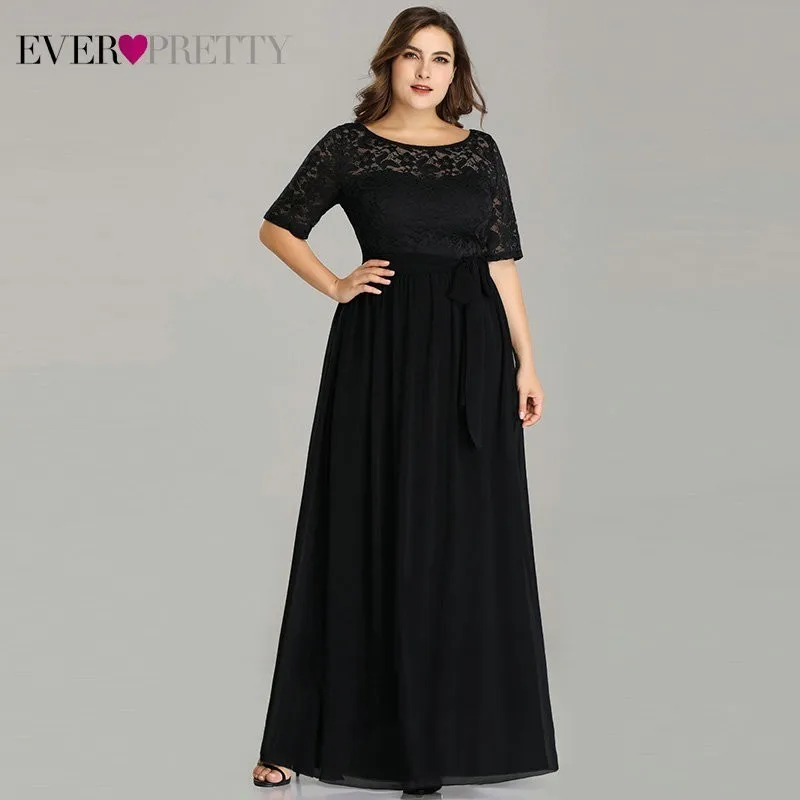 Robe De Soiree Ever Pretty EZ07624 зимнее шифоновое вечернее платье трапециевидной формы с