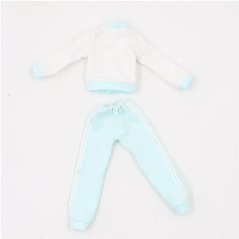 Blyth кукольная одежда набор спортивной одежды для 1/6 30 см - Цвет: light blue
