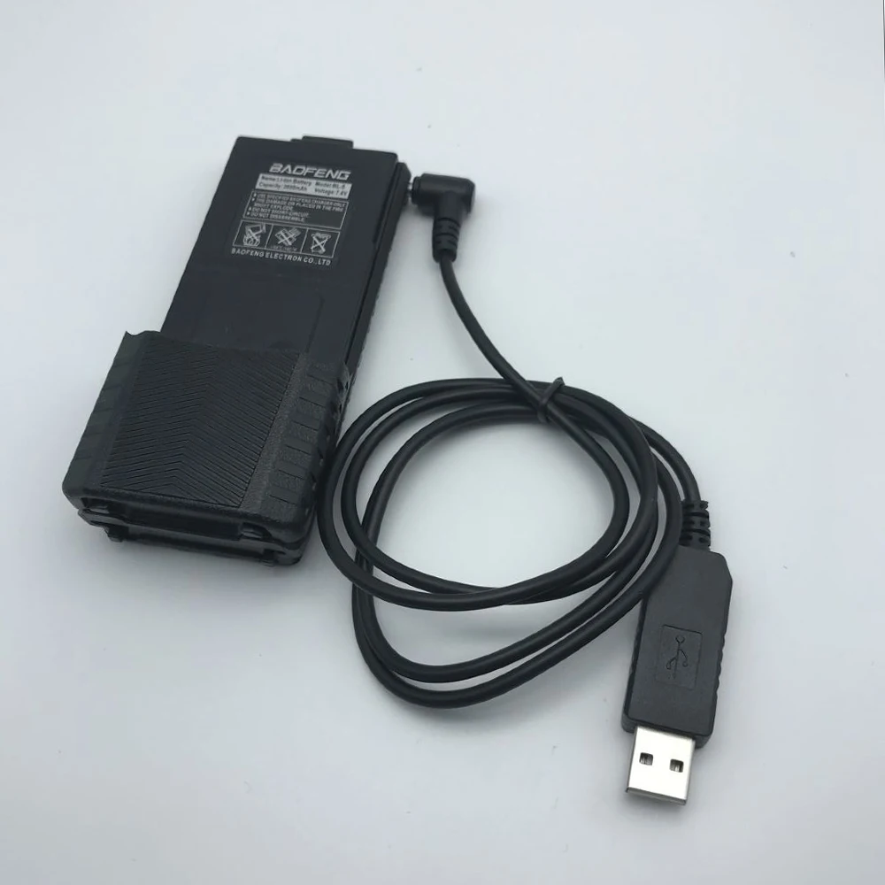 USB кабель для зарядки для BAOFENG 5R Расширенный Аккумулятор Автомобильное зарядное устройство аксессуары для рации