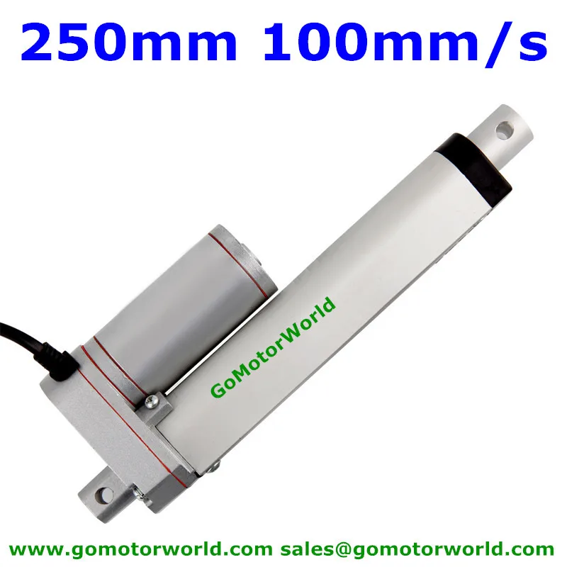 

Best Electric Linear Actuator manufacturer 12V 24V 250mm Stroke 1600N load 100mm/s speed actuator linear highly rate