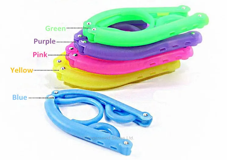 [Бесплатная доставка] Пластиковая Складная вешалка для путешествий 5 цветов
