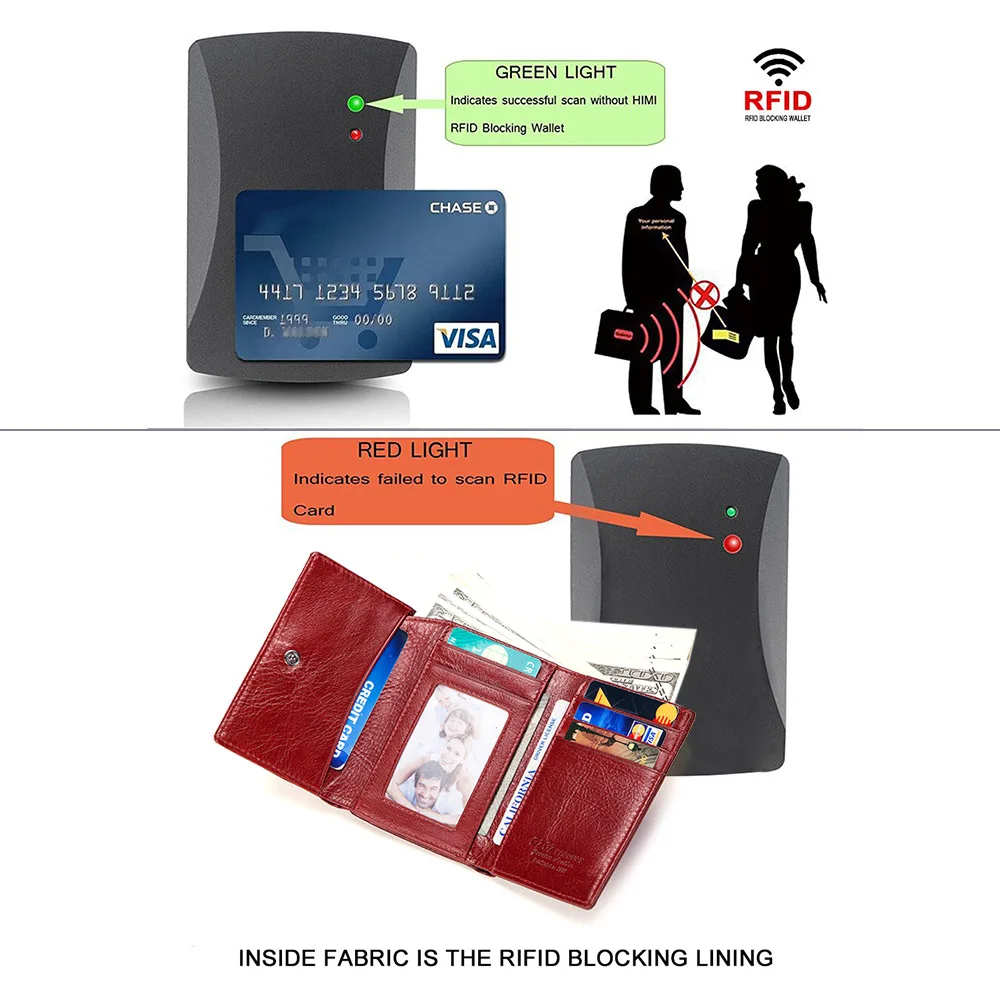 RFID натуральная кожа женщины кошелек короткие portefeuille роковой молнии портмоне