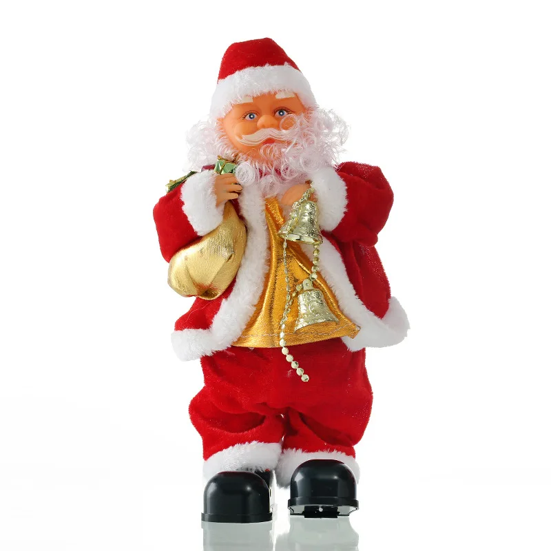 Best Selling Christmas Gifts To Play Saxophone Santa Claus Electric Step Decorations Doll Children's Creative Toys | Игрушки и хобби