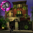 Лидер продаж, 12 узоров, Хэллоуин, Рождество, уличный водонепроницаемый светодиодный лазерный проектор, снежинка, дискотека, освещение для украшения дома