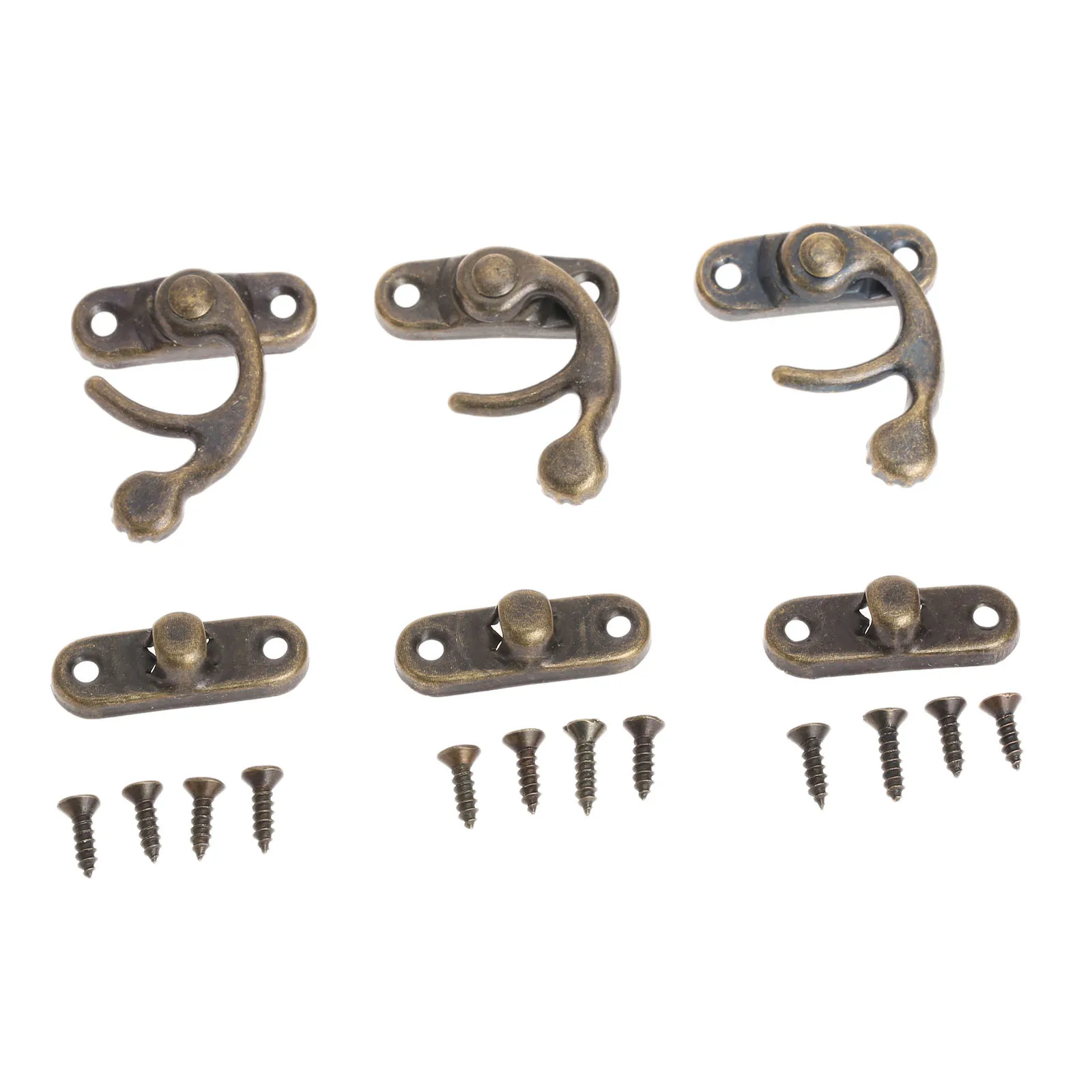 12 шт. античный бронзовый/золотой замок с застежкой крючок для ювелирных изделий