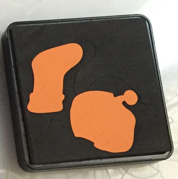 Рождественская обувь скрапбукинг высечка войлока/ткани толщина 15 8 мм 4x4