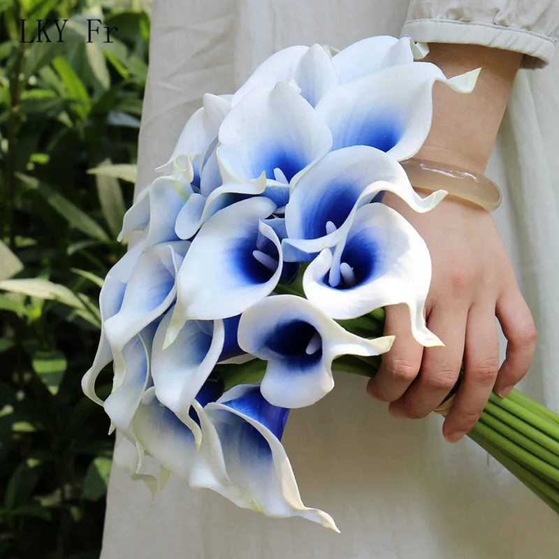 

LKY Fr Wedding Bouquet Calla Lily Pink Wedding Flowers Bridal Bouquets Artificial Flower Bridesmaids Accessories Wedding Bouquet