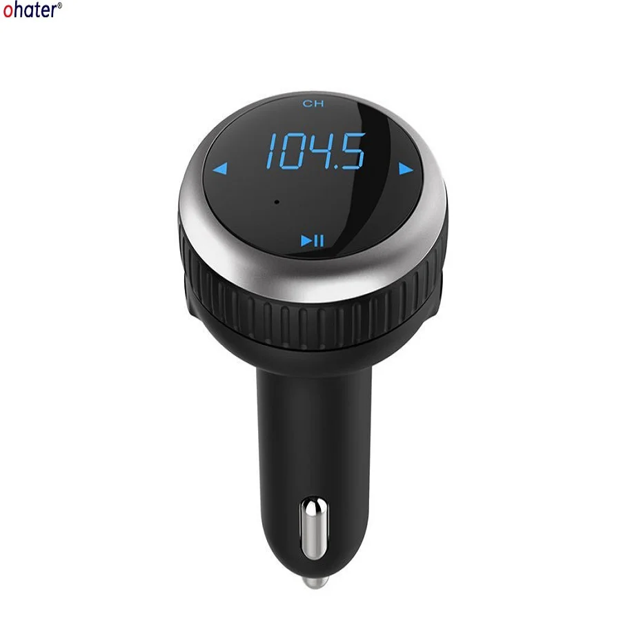 Ohater Fm передатчик Bluetooth автомобильный беспроводной Handsfree Mp3 модулятор USB зарядное