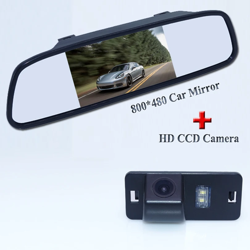 

Adapt for BMW 3 Series /5 Series car rearview camera with car screen mirror 43" diaplay +170 lens angle glass lens material