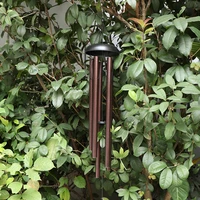 5 tubes wood metal aluminum wind bell chimes hanging home decoration crafts as a gift for your friends