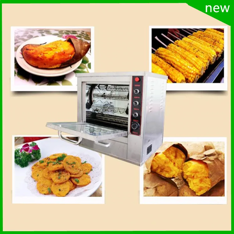 18 Коммерческая Вращающаяся печь для обжарки сладкого картофеля таро машина