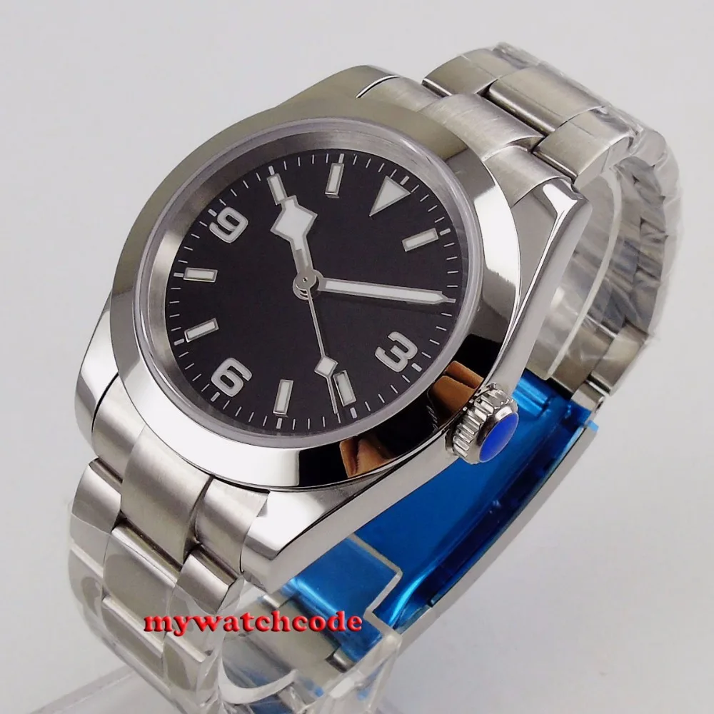 Мужские автоматические часы с сапфировым стеклом 40 мм|Мужские механические часы|