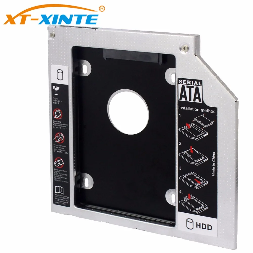 HDD Caddy 9 мм 9,5 мм 12,7 мм Алюминий Optibay SATA 3,0 коробка для жесткого диска корпус DVD адаптер 2,5 SSD 2 ТБ для ноутбука CD-ROM