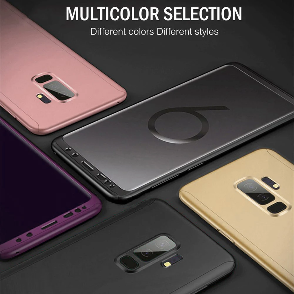 Для Samsung Galaxy S9 Plus чехол 360 полный корпус бампер Защита для экрана S8 S7 S6 edge S5 Neo A3 A5 J5