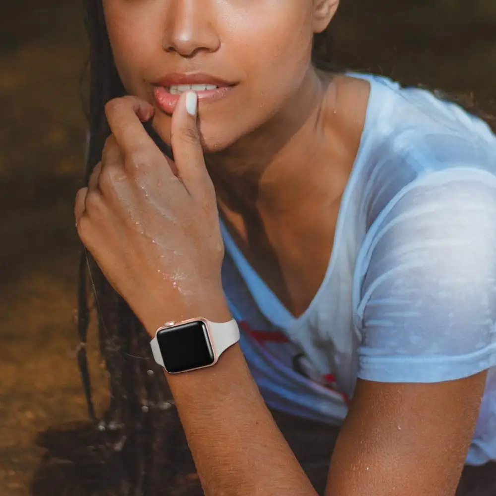 Силиконовый спортивный ремешок для apple watch band 40 мм и браслет 44 iwatch 42 серия 3 2 1 38 |