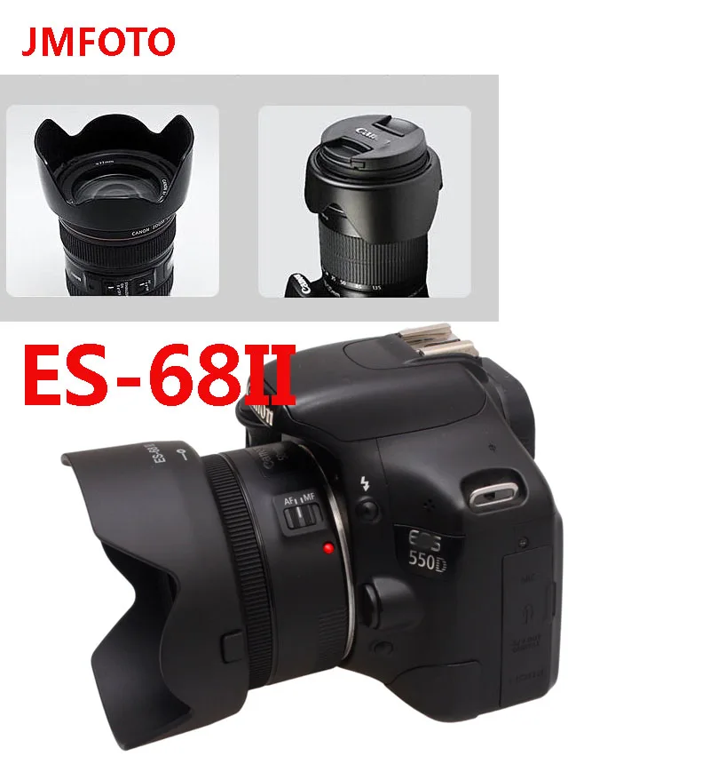 Новый чехол для объектива в форме цветка ES68II Canon EOS EF 50 мм f/1 8 STM 49 мм|Бленды| |