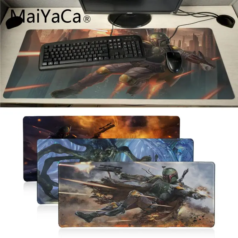 Прочный резиновый коврик для мыши MaiYaCa из Звездных войн Boba Fett геймера игровой