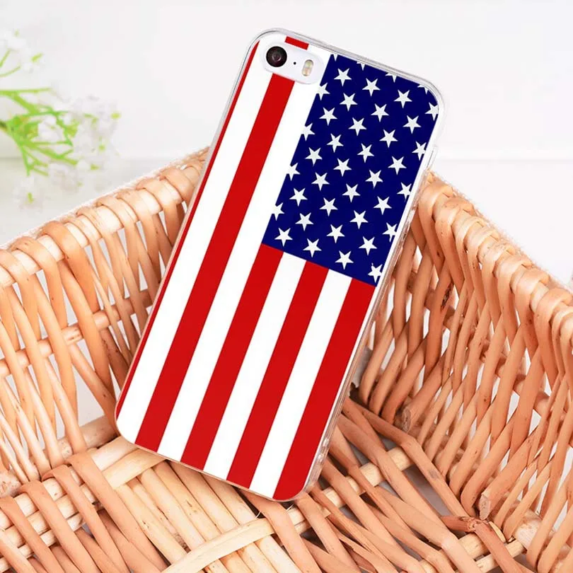 Мягкий tpu чехол MaiYaCa с американским флагом для iPhone 8 7 6 6S Plus X 5 5S SE 11pro max | Мобильные