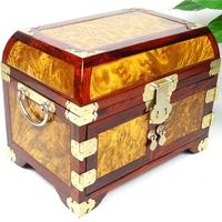 gold camphor moon mirror box red wood jewelry box jewelry box wedding gift ideas and practical decoration