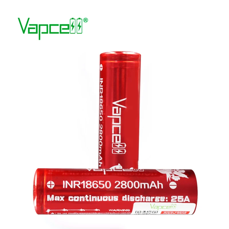 Бесплатная доставка 2 шт. элемент для электронной сигареты Vapcell INR 18650 аккумулятор