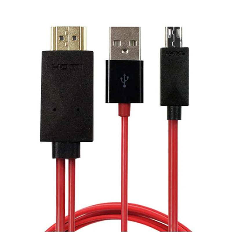 11-контактный Поворотный hdmi HD линия micro usb конвертер для Samsung S5/S4/S3 мобильный