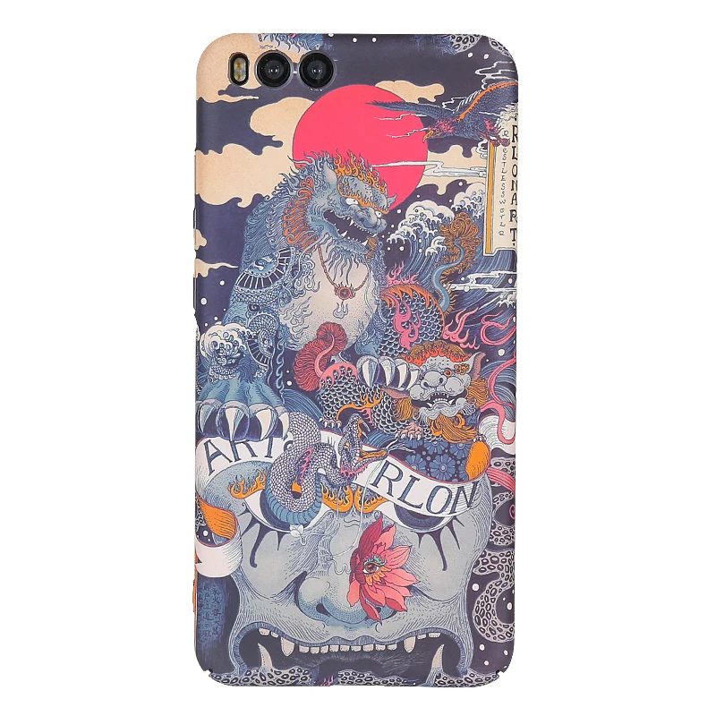 

Japanese Ukiyo-e Frosted Arts phone hard shell case For Xiaomi mi11 mi10 mi9 9T Pro K20 Pro