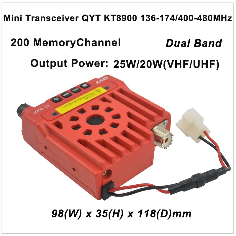 QYT KT 8900 мини приемопередатчик KT8900 136 174/400 480MHz двухстороннее радио двухдиапазонный