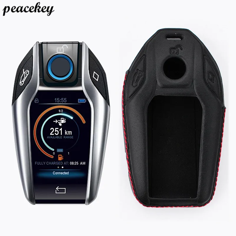 Peacekey высококачественный автомобильный 4D чехол для ключей из натуральной кожи