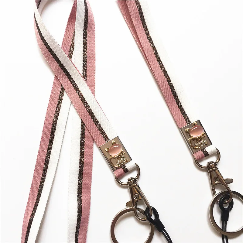 Длинный ремешок и на запястье для мобильного телефона брелока bling fox lanyard |
