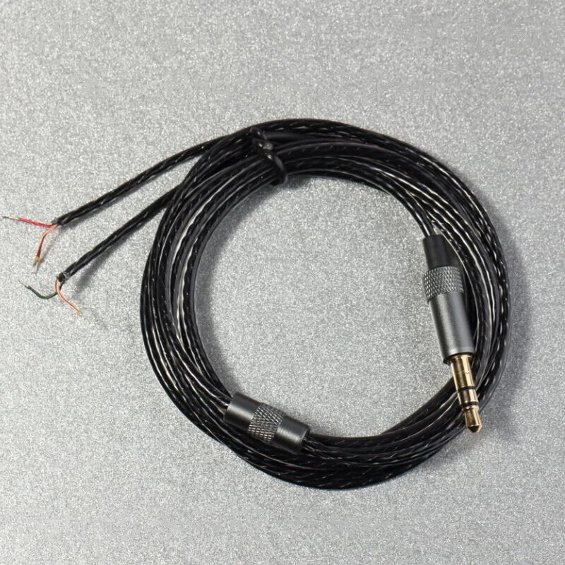 1.2m DIY 32*0.05 Oxygen Free Copper Pure Core Gold-plated 3.5mm 3-pole Jack LC-OFC Headphone Cable Earphone 250D Wire Headset |