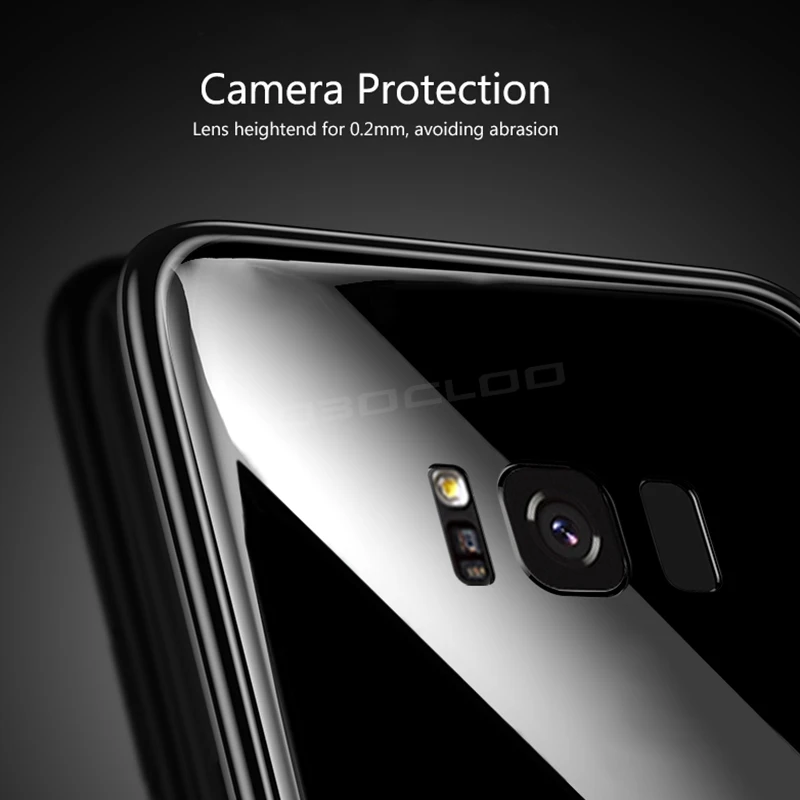 Tobocloo Роскошные 3D закаленное Стекло Телефон чехол для samsung Galaxy S8 плюс S9 + Note8