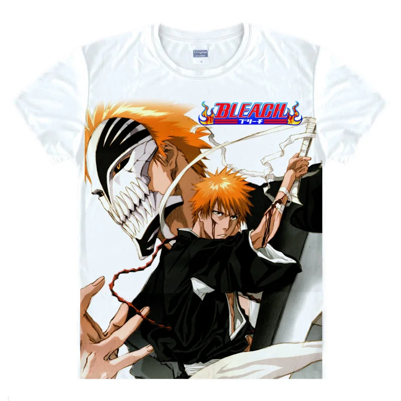 Coolprint аниме рубашка Tite Kubo отбеливающие футболки разных стилей с коротким рукавом