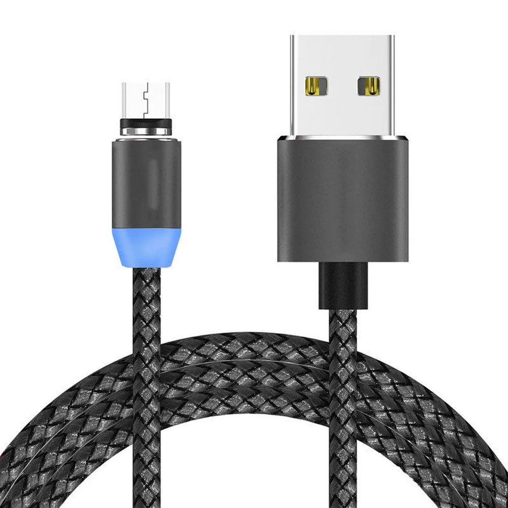 1 м Магнитный зарядный кабель Micro USB для Android магнитное зарядное устройство Type C