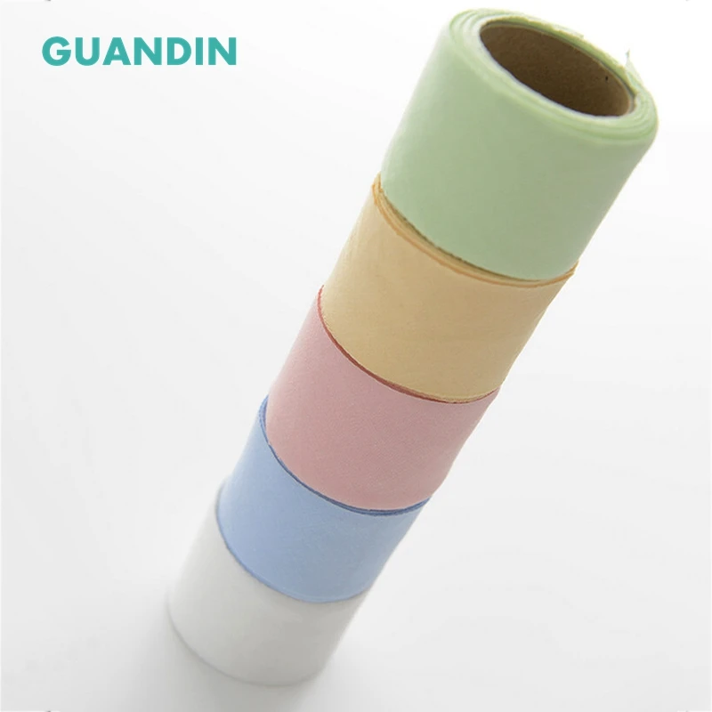 GUANDIN эластичная однотонная хлопчатобумажная ткань обтягивающая полоса по краям