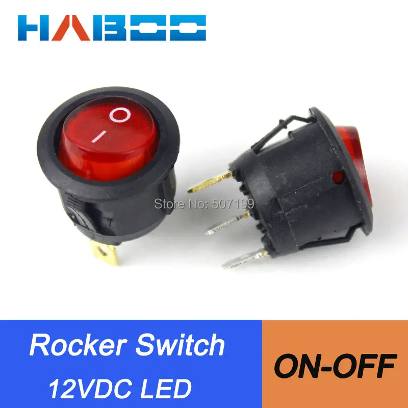 100 шт./лот 2 способа мини переключатель лодки KCD105 SPST Функция включения выключения