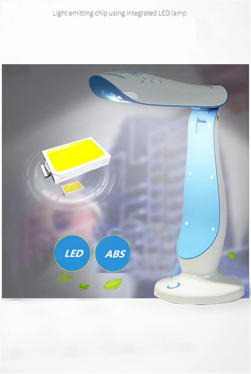 

2018 Creative led table lamp eye care desk children's reading lamp student bedroom bedside folding night light 220V 50HZ