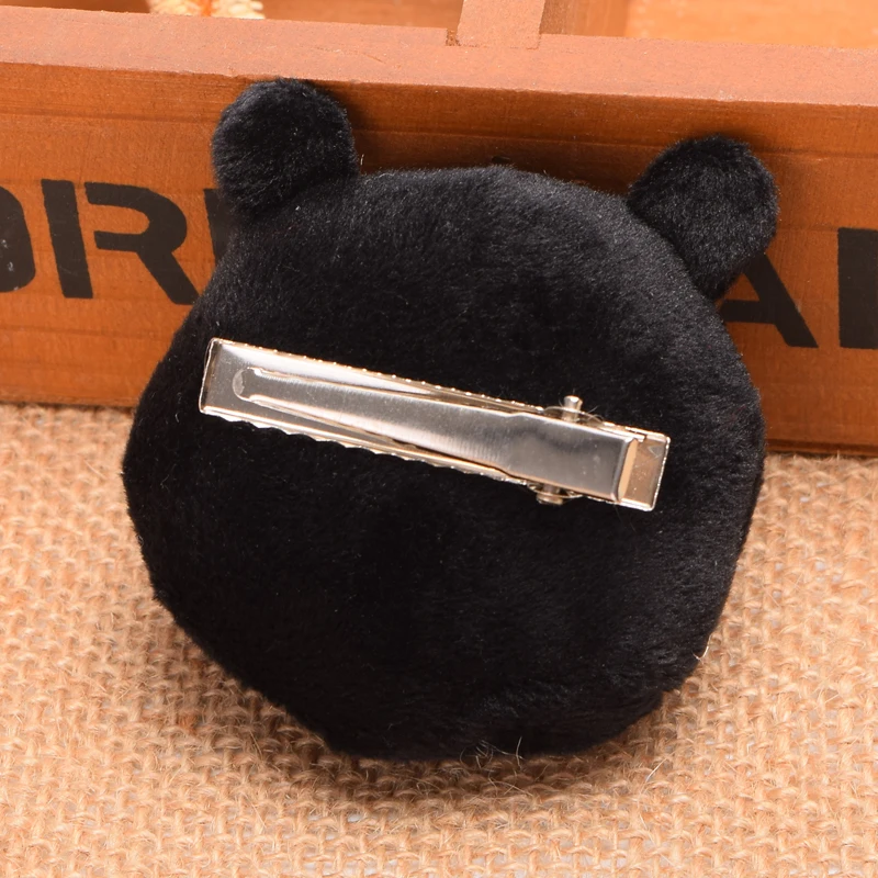 Заколки для волос в стиле аниме косплея шпильки с белым и черным медведем