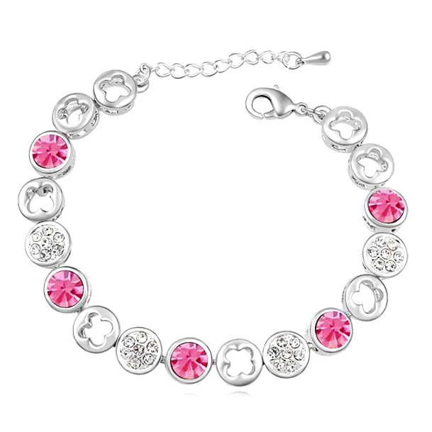 Модные брендовые браслеты и с кристаллами Сваровски Роскошные для женщин