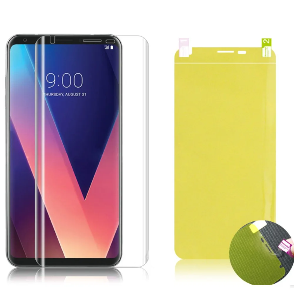 3D полное покрытие мягкая защитная пленка для LG G8 G7 thinQ V50 V30 V20 K8 K10 защита переднего